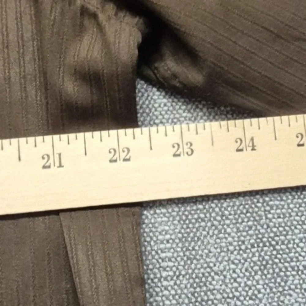 Level Ten men's brown western style shirt XL white details‎ button up rodeo